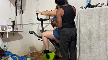 Trying to exercise but coach decides to fuck me full videos on sheer