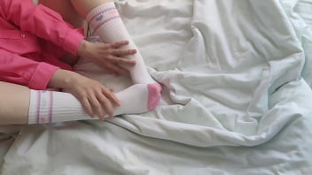 Sockjob cum on cute socks