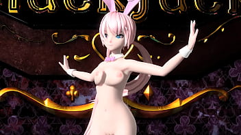 Megurine luka traje de coneja mod desnuda