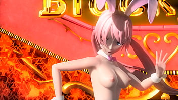 Megurine luka traje de coneja mod desnuda