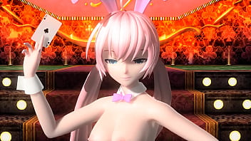 Megurine luka traje de coneja mod desnuda