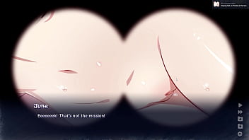 Chasing tails spying naughty scene