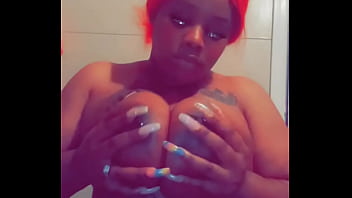 Playing with titties