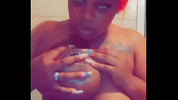 Playing with titties