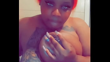 Playing with titties