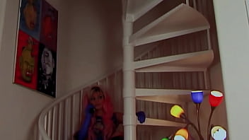 Pink haired brittany andrews enjoys pegging vanessa lane with a strap on