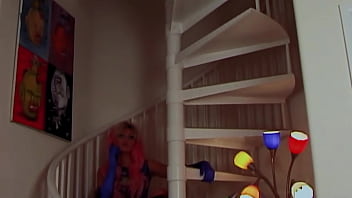 Pink haired brittany andrews enjoys pegging vanessa lane with a strap on