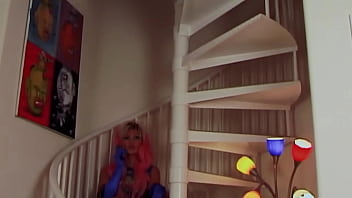 Pink haired brittany andrews enjoys pegging vanessa lane with a strap on