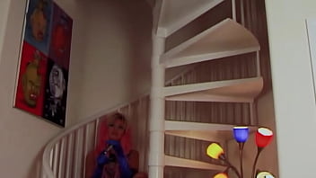 Pink haired brittany andrews enjoys pegging vanessa lane with a strap on