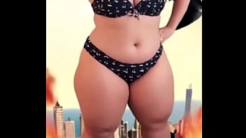 Whoops i accidentally launched a school of sharks into the sky while stomping through town as your favorite curvy giante