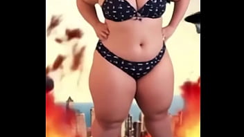 Whoops i accidentally launched a school of sharks into the sky while stomping through town as your favorite curvy giante