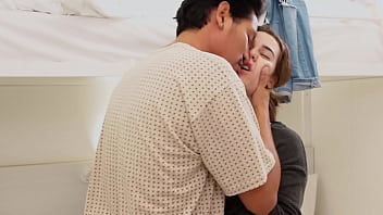 Roommates fool around after rehearsing a script