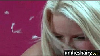 Naughty babe gets hairy twat fingered before harsh drilling 5