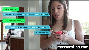 Teen eats milf pussy at oily threesome 13