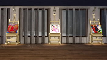 Painter fucks his new muse