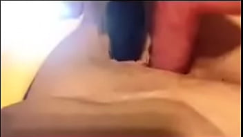 Double dildo in pussy