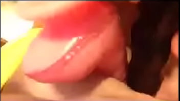 Double dildo in pussy