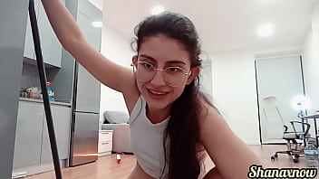 Pissing in my grain sports spandex shorts during and mopping