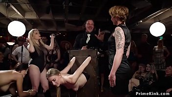 Female slaves in the upper floor bdsm orgy party Female slaves in the upper floor bdsm orgy party
