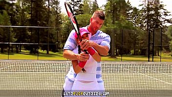 Sexy bitch fucks gardener