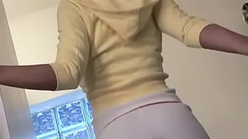 Hot blonde in the laundry