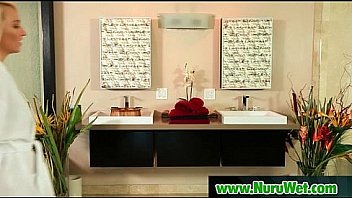 Nuru massage sex with busty japanese babe 14