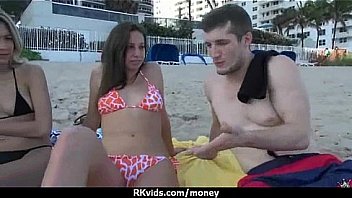 Sexy teen nails her butt on hard dick for cash 9