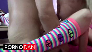 Toned teases holly & amy ream porno dan in a sensual threesome