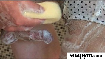 A very hot soapy handjob 21