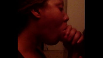 Amatuer black wife sucks fat cock