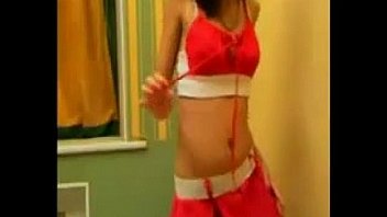 Stripping and masturbating