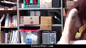 Teen was apprehended to the back room lp office cutelifter