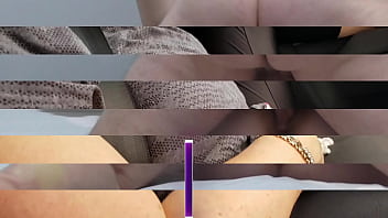 Trashy milf plays with her pussy in the car to get wet for hardcore cream pie action on the bed preview