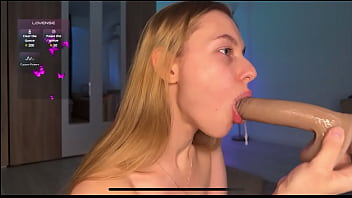 Deep thought with big cock and a lot of saliva