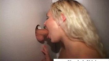Gloryhole skank tugs cum