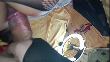 He lends me his girl's clothes and i fuck the tail of a busty big assed latin brunette