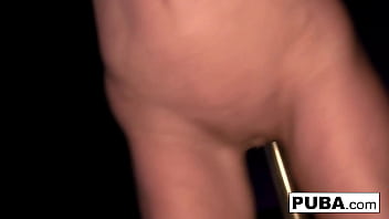 Blonde milf fucks herself for the holidays