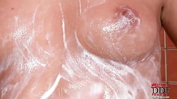 Lara's horny shower show part 2