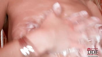 Lara's horny shower show part 2