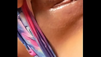 Masturbation naughty girl shows her ass masturbating her pussy