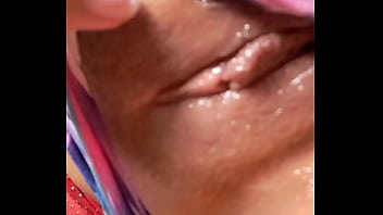 Masturbation naughty girl shows her ass masturbating her pussy