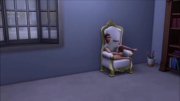 Big breasted college drop out lays around nude in her backyard masturbating while being watched