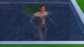 Big breasted college drop out lays around nude in her backyard masturbating while being watched Big breasted college drop out lays around nude in her backyard masturbating while being watched