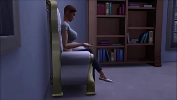 Big breasted college drop out lays around nude in her backyard masturbating while being watched