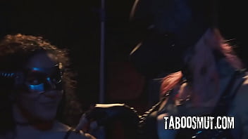 Brunette teen has public threesome with therapist and her husband