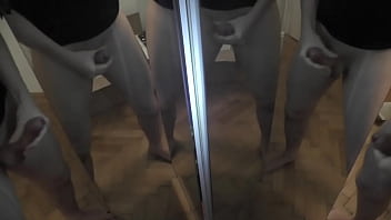 One man 6 cocks mirror cumshot