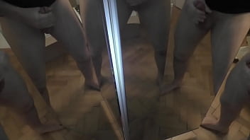 One man 6 cocks mirror cumshot