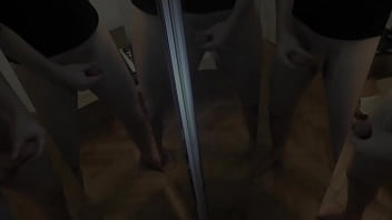 One man 6 cocks mirror cumshot