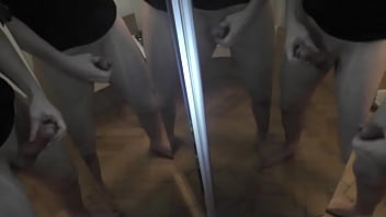 One man 6 cocks mirror cumshot