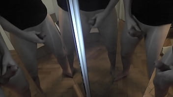 One man 6 cocks mirror cumshot